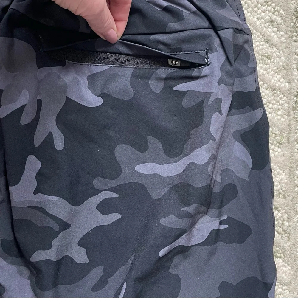 NWT Flint Park Tennis Pickleball Men's Advantage Short Lined Black Camo Pockets - Picture 9 of 12